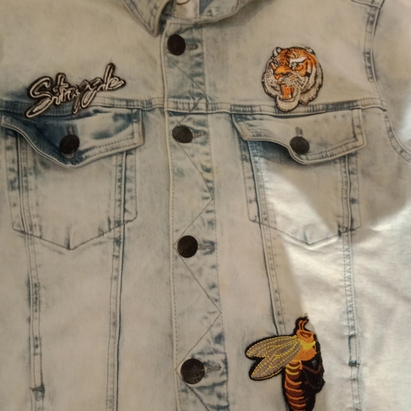 R.S.1NE Patch Jean Jacket (Size L) - Picture 3 of 6